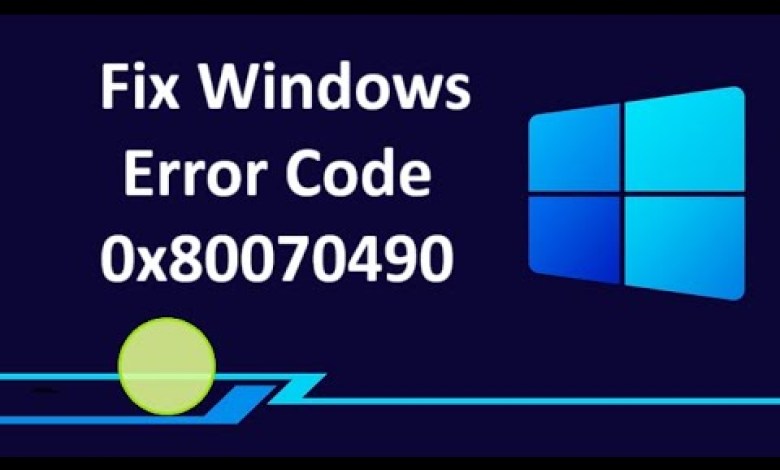 Fix Windows Error Code 0x80070490 | Error Code 0x80070490 Windows 11 Fix Windows Error Code 0x80070490 | Error Code 0x80070490 Windows 11