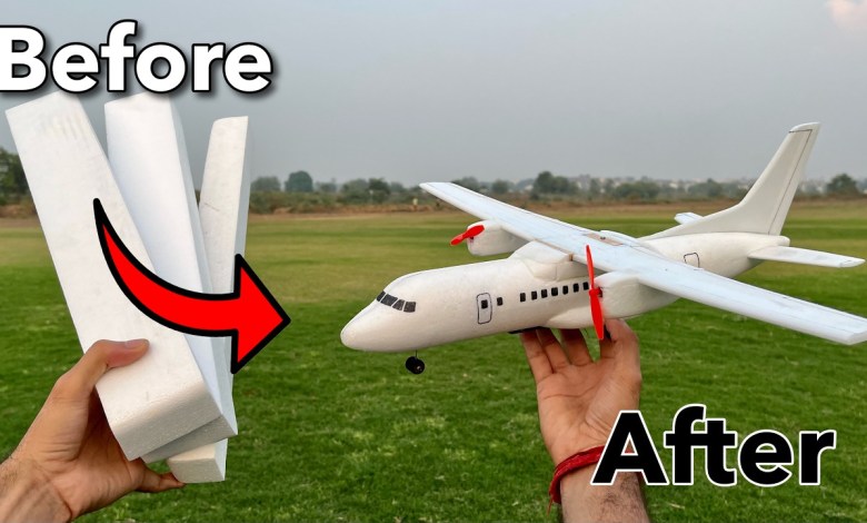 Make A Rc Plane AN-140 Out of Thermocol #rcplane #diyprojects #airplane Make A Rc Plane AN-140 Out of Thermocol #rcplane #diyprojects #airplane