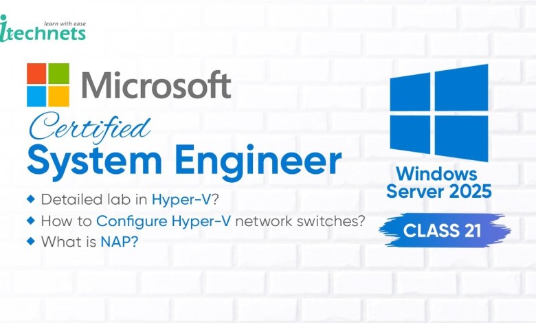 Lec 21 | MCSE Server 2025 | How to Implement Different switches on Hyper-V | What is NAP Lec 21 | MCSE Server 2025 | How to Implement Different switches on Hyper-V | What is NAP