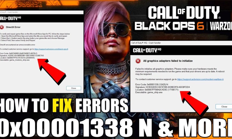Black Ops 6 How To ACTUALLY Quickly Fix Error Code DirectX 0xc0000005 N & 0x00001338 N Crash Black Ops 6 How To ACTUALLY Quickly Fix Error Code DirectX 0xc0000005 N & 0x00001338 N Crash