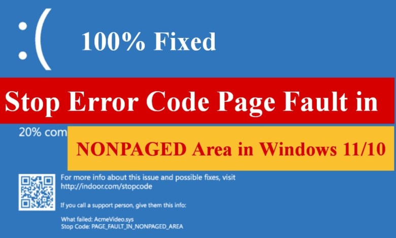 Stop Error Code Page Fault in Nonpaged Area in Windows 11/10 #windows11 Stop Error Code Page Fault in Nonpaged Area in Windows 11/10 #windows11