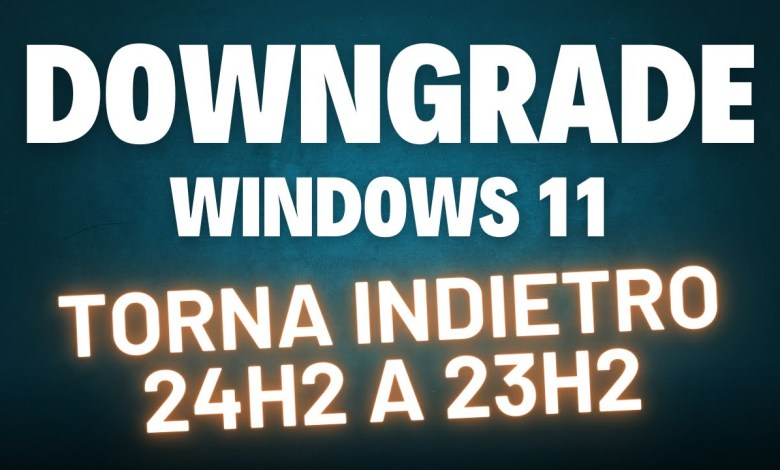 Windows 11 24H2 non ti PIACE? Torna INDIETRO alla 23H2 Windows 11 24H2 non ti PIACE? Torna INDIETRO alla 23H2