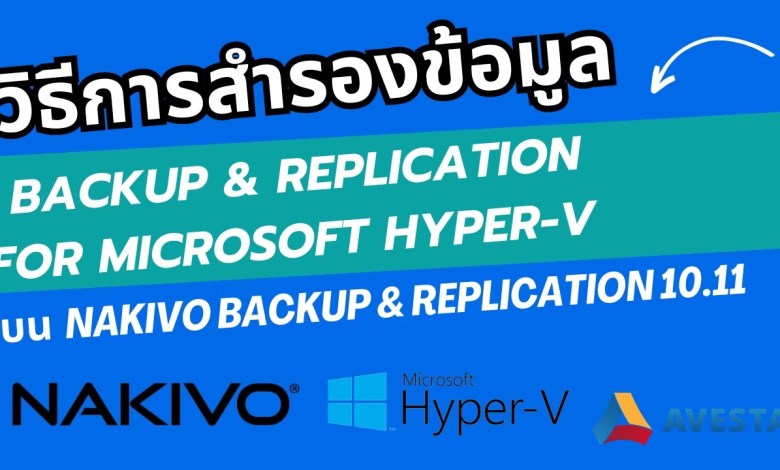 วิธีการทำ Backup & Replication for Microsoft Hyper-V | NAKIVO Backup & Replication 10.11 วิธีการทำ Backup & Replication for Microsoft Hyper-V | NAKIVO Backup & Replication 10.11