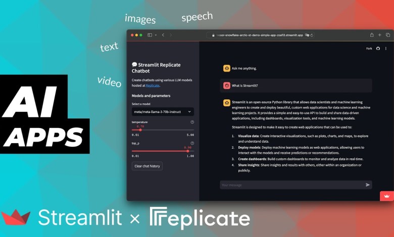 Building AI-powered apps with Replicate and Streamlit Building AI-powered apps with Replicate and Streamlit