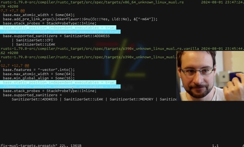 Watch Full Stack Linux developer FIX: Rustc for Musl libc, Meson & Qemu to cross-compile! Watch Full Stack Linux developer FIX: Rustc for Musl libc, Meson & Qemu to cross-compile!