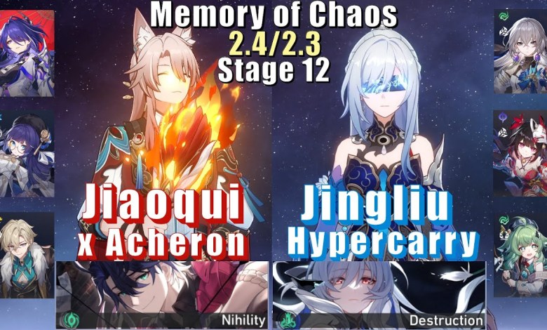MoC 12 | E0 Jiaoqiu Acheron & E0 Jingliu Hyper | 2.4/2.3 3 Stars | Honkai: Star Rail MoC 12 | E0 Jiaoqiu Acheron & E0 Jingliu Hyper | 2.4/2.3 3 Stars | Honkai: Star Rail