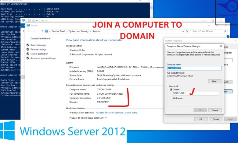How to Join a computer to an Active Directory domain | Join Windows 10 Client to a Domain How to Join a computer to an Active Directory domain | Join Windows 10 Client to a Domain