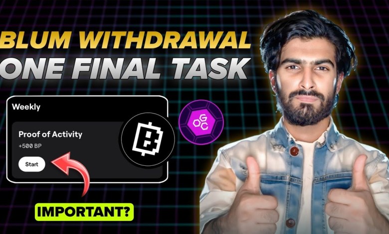 Blum Airdrop Task Before WITHDRAWAL | OGC Mining Airdrop Criteria | Free Ton Giveaway Blum Airdrop Task Before WITHDRAWAL | OGC Mining Airdrop Criteria | Free Ton Giveaway