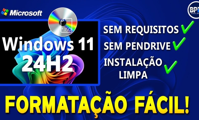 A Forma MAIS FÁCIL de Instalar o Windows 11 24H2 em Qualquer PC – INSTALAÇÃO LIMPA! A Forma MAIS FÁCIL de Instalar o Windows 11 24H2 em Qualquer PC – INSTALAÇÃO LIMPA!