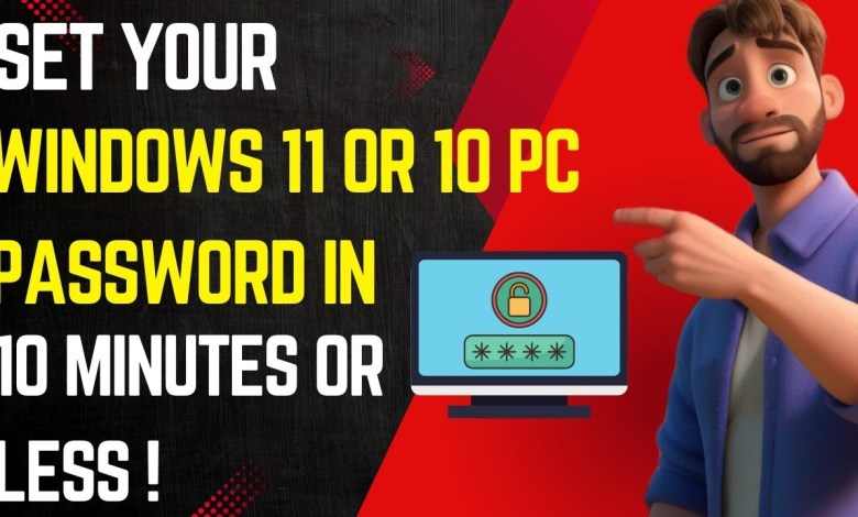 Set Your Windows 11 or 10 PC Password in 10 Minutes or Less! Set Your Windows 11 or 10 PC Password in 10 Minutes or Less!