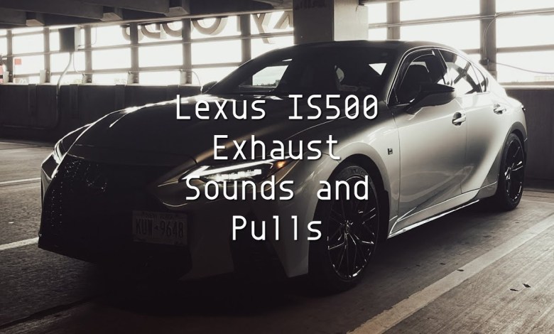 Lexus IS500 Exhaust Sounds and Drive Lexus IS500 Exhaust Sounds and Drive