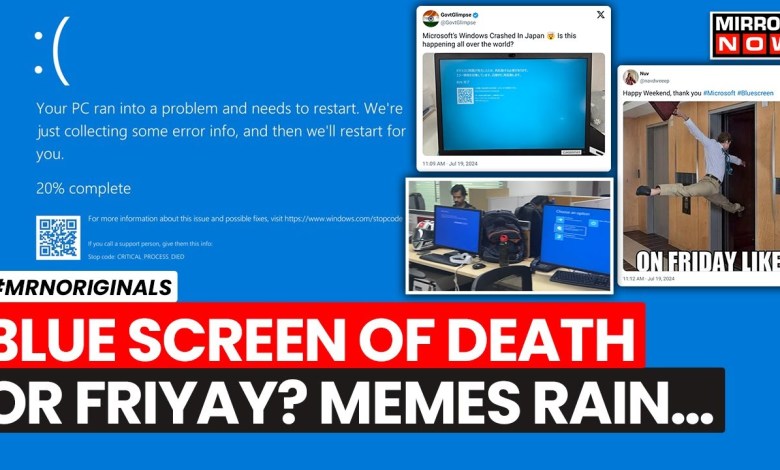 Microsoft Blue Screen Error | Microsoft Global Outage Sparks Huge Memefest | CrowdStrike Update Microsoft Blue Screen Error | Microsoft Global Outage Sparks Huge Memefest | CrowdStrike Update