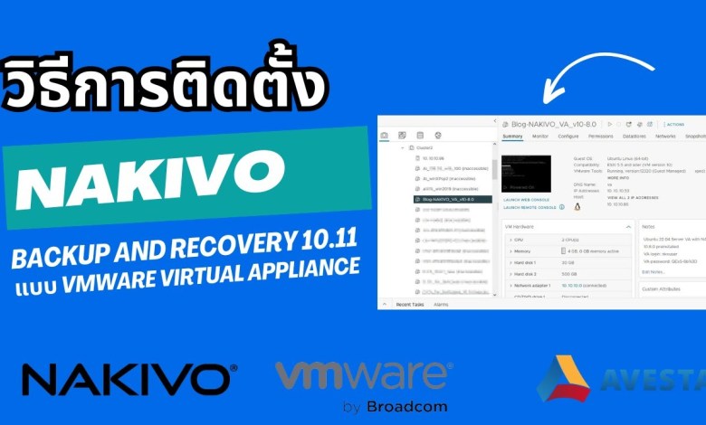 วิธีการติดตั้ง NAKIVO Backup & Replication 10.11 แบบ VMware Virtual Appliance วิธีการติดตั้ง NAKIVO Backup & Replication 10.11 แบบ VMware Virtual Appliance