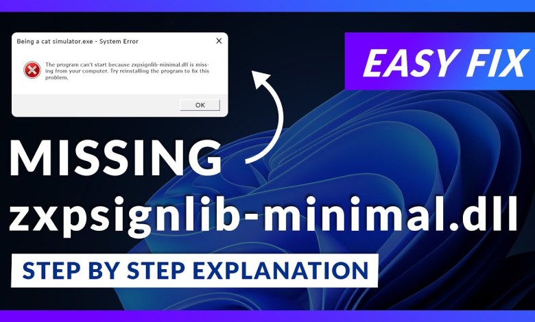 zxpsignlib-minimal.dll Error Windows 11 | 2x FIX | 2023 zxpsignlib-minimal.dll Error Windows 11 | 2x FIX | 2023