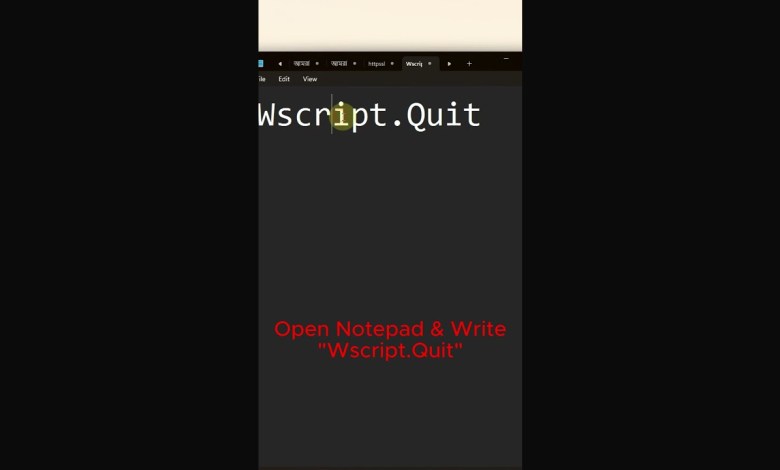 Windows Script Host Error ( ytcheckts.vbs ) Solved. Windows Script Host Error ( ytcheckts.vbs ) Solved.