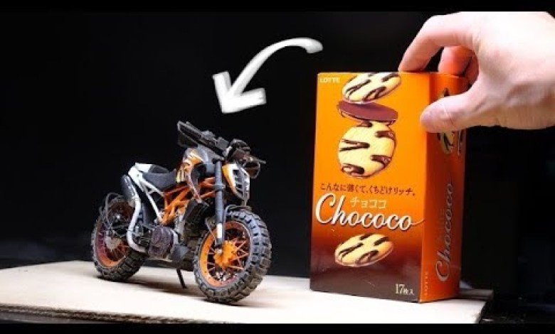 Hyper realistic paper art KTM DUKE 390/No modeling software,No machine.-Paper modelling- Hyper realistic paper art KTM DUKE 390/No modeling software,No machine.-Paper modelling-