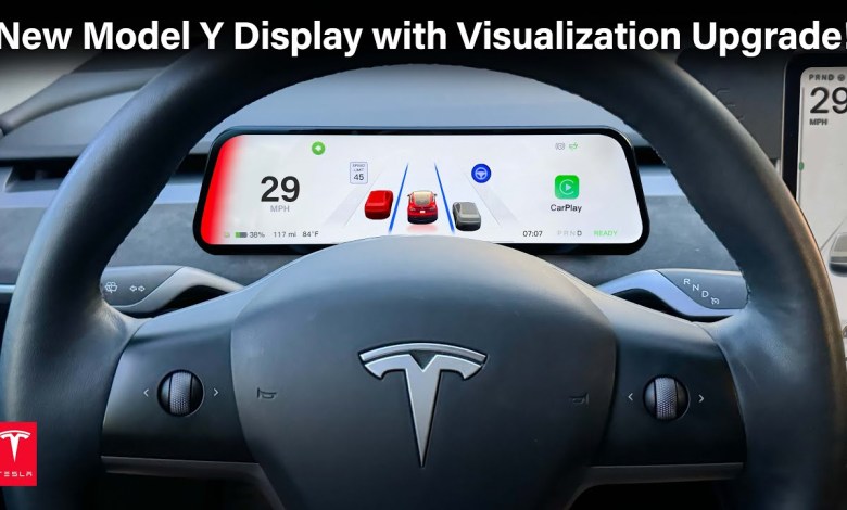 New 2024 Tesla Model Y Display with Visualization & Apple CarPlay Upgrade! #tesla New 2024 Tesla Model Y Display with Visualization & Apple CarPlay Upgrade! #tesla