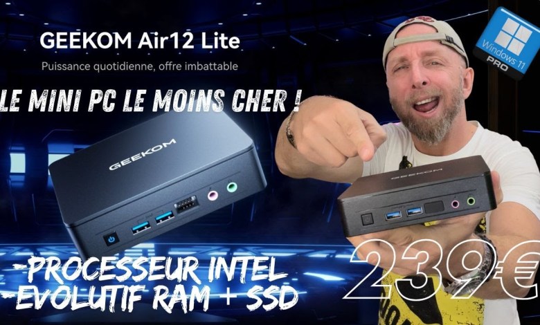 GEEKOM Air12 Lite : Le Mini PC Windows 11 Pro le Plus Abordable et Évolutif de 2024 ! GEEKOM Air12 Lite : Le Mini PC Windows 11 Pro le Plus Abordable et Évolutif de 2024 !