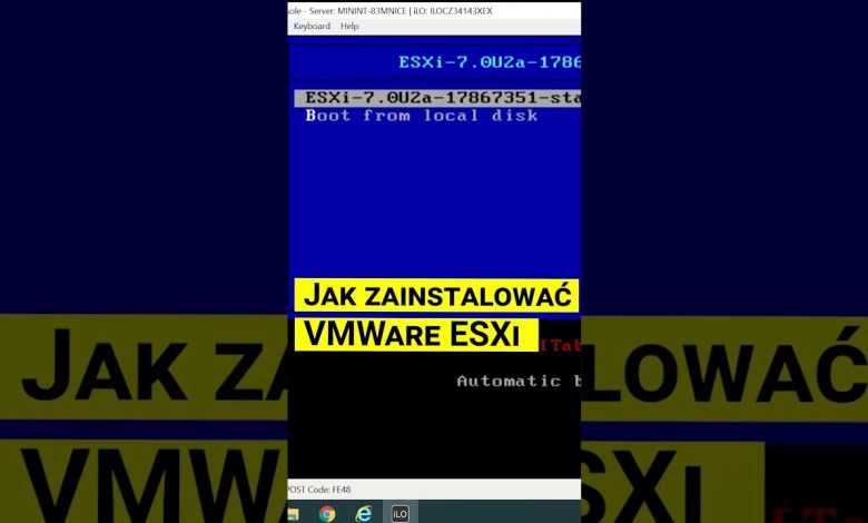 Jak zainstalować hypervisor vmw ESXi na serwerze Hp ProLiant DL380p #shorts #short #shortsvideo Jak zainstalować hypervisor vmw ESXi na serwerze Hp ProLiant DL380p #shorts #short #shortsvideo