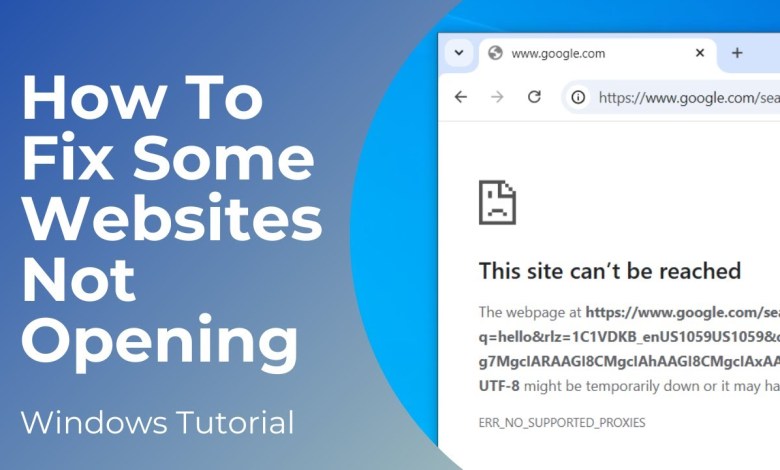 How to Fix “This Site Can’t Be Reached” Error on Windows 10 How to Fix “This Site Can’t Be Reached” Error on Windows 10