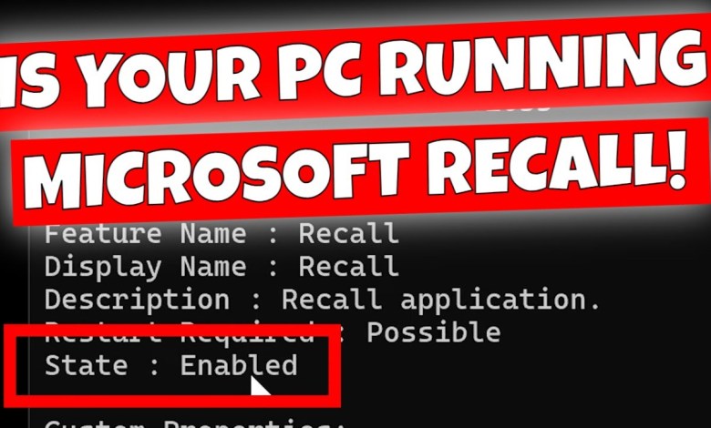 Check If Windows Recall Is Active & How To DISABLE Recall Snapshots In 24H2 Update Check If Windows Recall Is Active & How To DISABLE Recall Snapshots In 24H2 Update