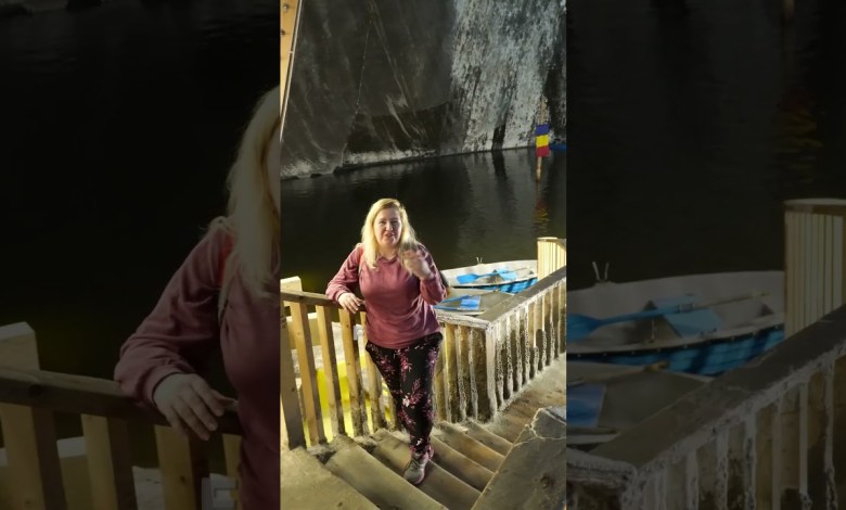 Amazing Underground Lake in Salt Mine #shorts #construction #lake Amazing Underground Lake in Salt Mine #shorts #construction #lake