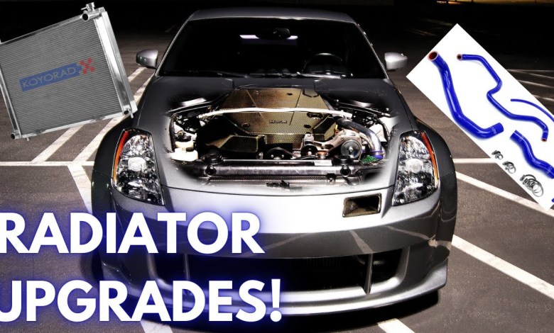 KOYO HYPER V CORE RADIATOR AND HPS RADIATOR HOSE INSTALL! (350Z, G35) KOYO HYPER V CORE RADIATOR AND HPS RADIATOR HOSE INSTALL! (350Z, G35)