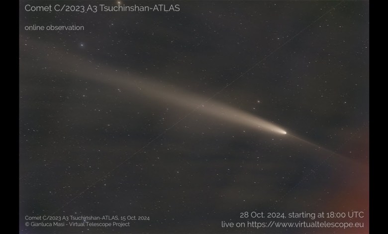 Comet C/2023 A3 Tsuchinshan-ATLAS: online observation – 28 Oct. 2024. Comet C/2023 A3 Tsuchinshan-ATLAS: online observation – 28 Oct. 2024.