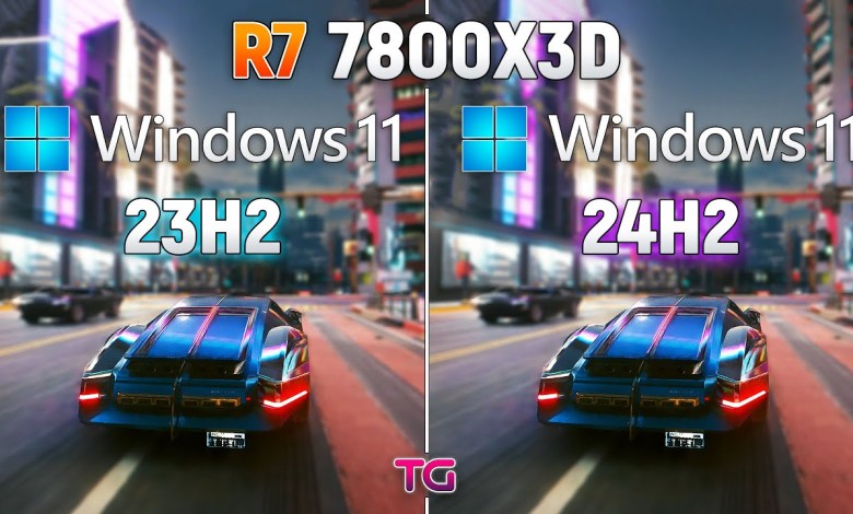Ryzen 7 7800X3D : Windows 11 23H2 vs Windows 11 24H2 Ryzen 7 7800X3D : Windows 11 23H2 vs Windows 11 24H2