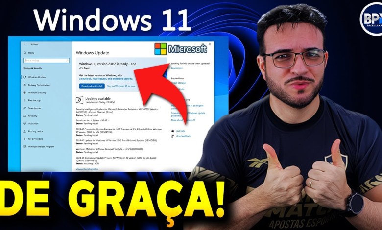 Microsoft Oferece Windows 11 24H2 Totalmente DE GRAÇA! Entenda!!! Microsoft Oferece Windows 11 24H2 Totalmente DE GRAÇA! Entenda!!!