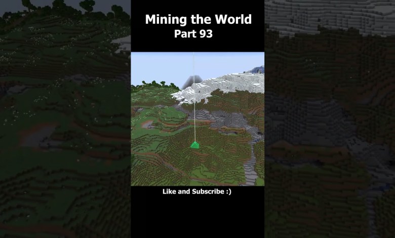 Manually Mining Minecraft World! – Part 93 #minecraft Manually Mining Minecraft World! – Part 93 #minecraft