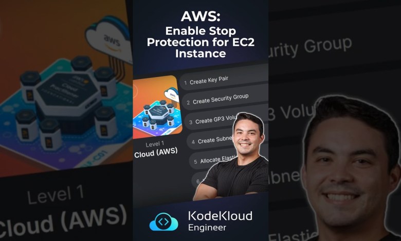 AWS: Enable Stop Protection for EC2 Instance | AWS Series #8 AWS: Enable Stop Protection for EC2 Instance | AWS Series #8