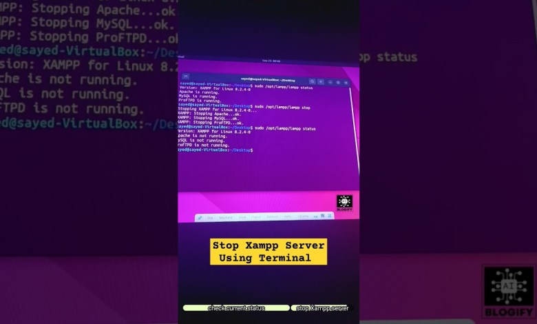 How to Stop Xampp Server in Ubuntu / Kali or Other Linux Distros using Command Prompt / Terminal How to Stop Xampp Server in Ubuntu / Kali or Other Linux Distros using Command Prompt / Terminal