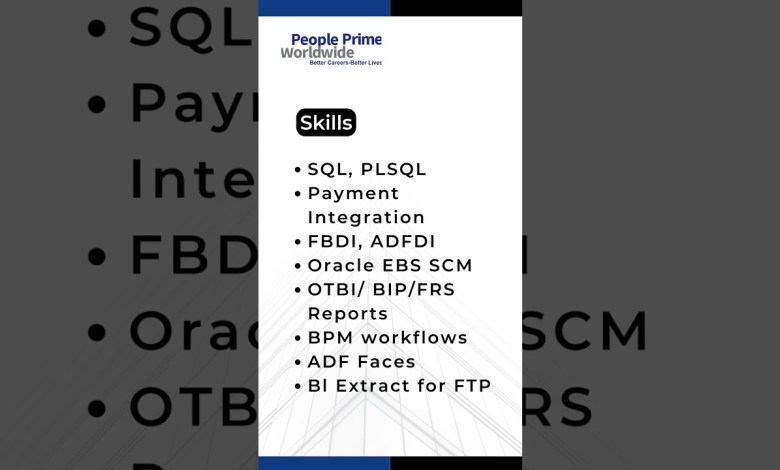 IT Infra Jobs: Oracle EBS SCM Technical Consultant Wanted! | People Prime IT Infra Jobs IT Infra Jobs: Oracle EBS SCM Technical Consultant Wanted! | People Prime IT Infra Jobs