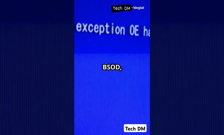 What is the Blue Screen of Death (BSOD)? Common causes of BSOD:#shorts #ytshorts#Tech DM#tech#tricks What is the Blue Screen of Death (BSOD)? Common causes of BSOD:#shorts #ytshorts#Tech DM#tech#tricks