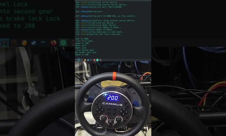 Cammus C5 Support on Linux | RPM LED & Speed/Gear LCD #simracing #simracingsetup #gamingonlinux Cammus C5 Support on Linux | RPM LED & Speed/Gear LCD #simracing #simracingsetup #gamingonlinux