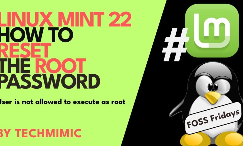 How to RESET the ROOT password in LINUX MINT 22 (when you can’t run sudo commands) How to RESET the ROOT password in LINUX MINT 22 (when you can’t run sudo commands)