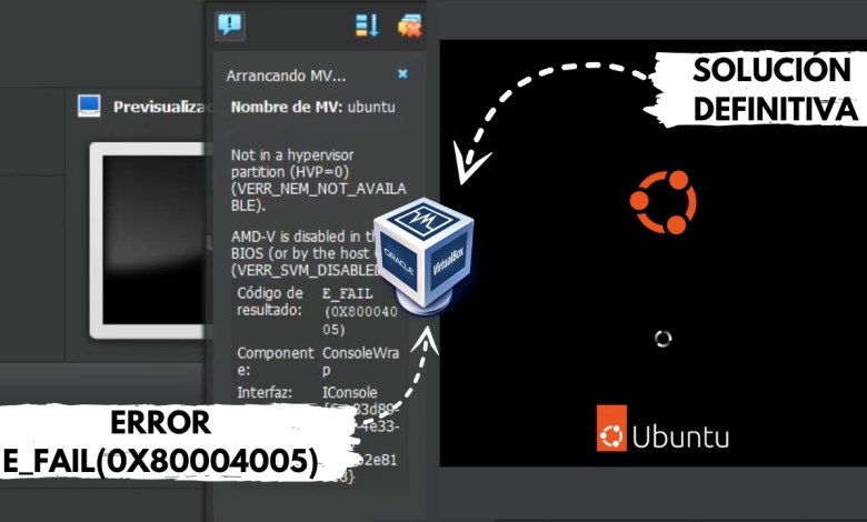 Error de la Maquina Virtual VirtualBox E_FAIL(0x80004005) | SOLUCION DENITIVA Error de la Maquina Virtual VirtualBox E_FAIL(0x80004005) | SOLUCION DENITIVA