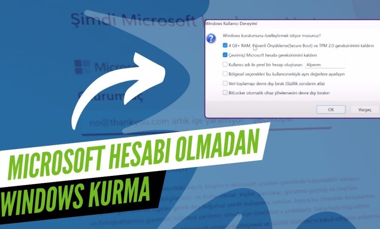 Microsoft Hesabı Girmeden Nasıl Windows Kurulumu Yapılır? Windows 11 Local Kurulum Rehberi Microsoft Hesabı Girmeden Nasıl Windows Kurulumu Yapılır? Windows 11 Local Kurulum Rehberi