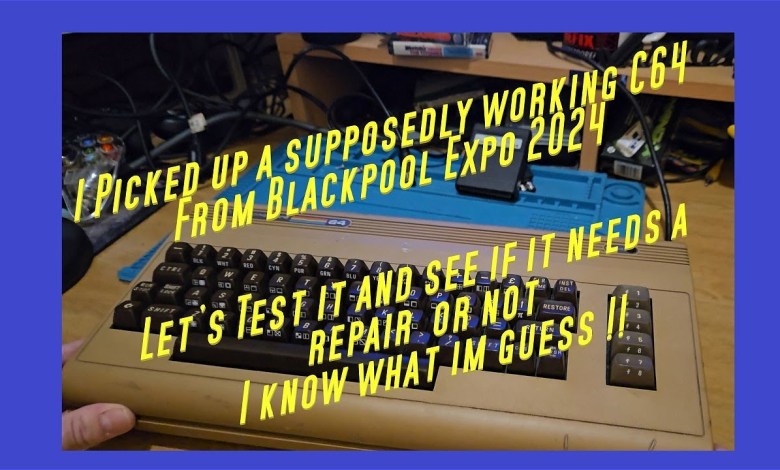 Commodore 64 from Blackpool Expo 2024 . Does it work or will we have to repair it ? #commodore64 Commodore 64 from Blackpool Expo 2024 . Does it work or will we have to repair it ? #commodore64