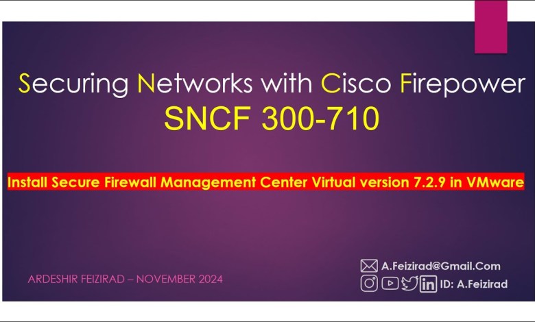 Install Secure Firewall Management Center Virtual version 7.2.9 in VMware Install Secure Firewall Management Center Virtual version 7.2.9 in VMware