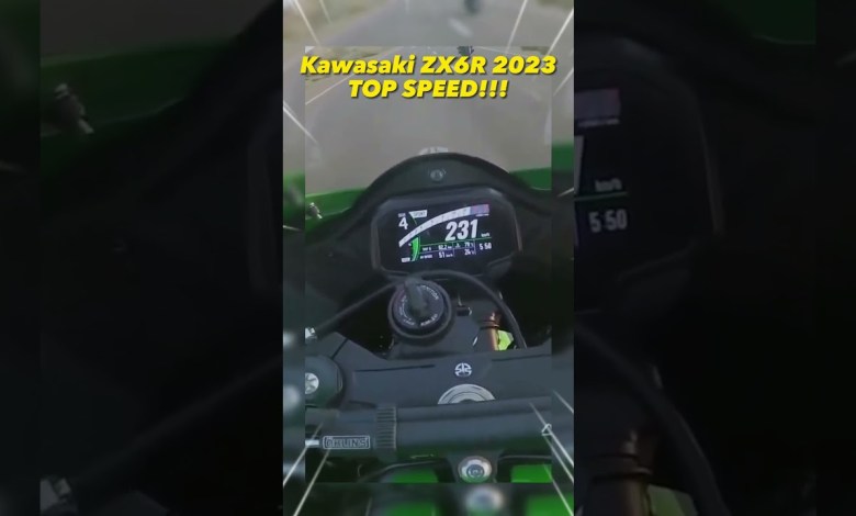 Kawasaki ZX6R 2024 Top SPEED!!! #shorts Kawasaki ZX6R 2024 Top SPEED!!! #shorts