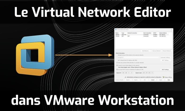 Le Virtual Network Editor dans VMware Workstation Le Virtual Network Editor dans VMware Workstation