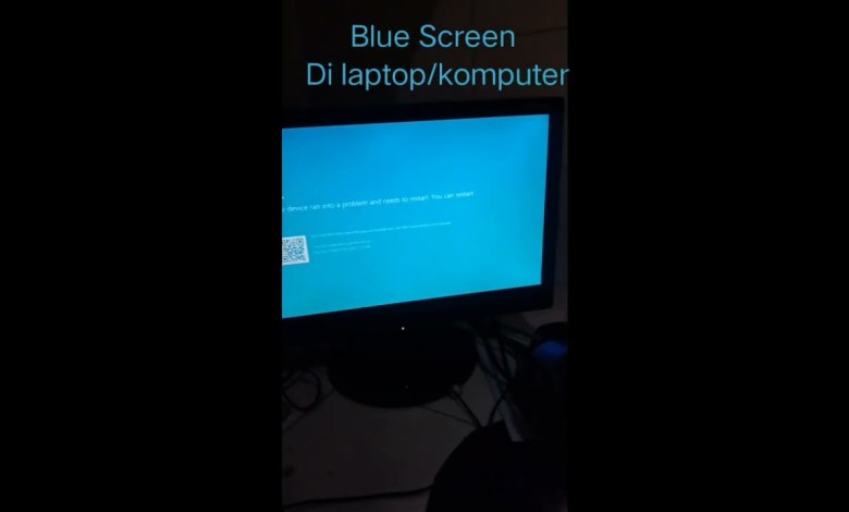 Blue Screen di laptop akibat windows error #windows10 #bluescreen #komputer Blue Screen di laptop akibat windows error #windows10 #bluescreen #komputer