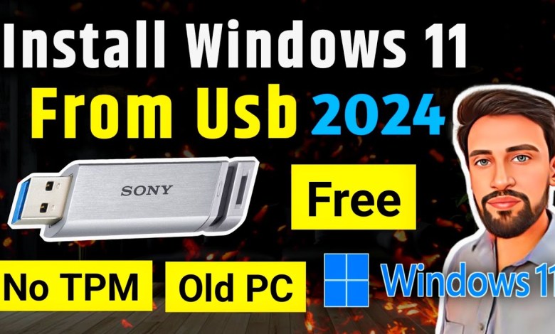 Install Windows 11 From USB in 2024 | On Old PC | No TPM 2.0 Install Windows 11 From USB in 2024 | On Old PC | No TPM 2.0