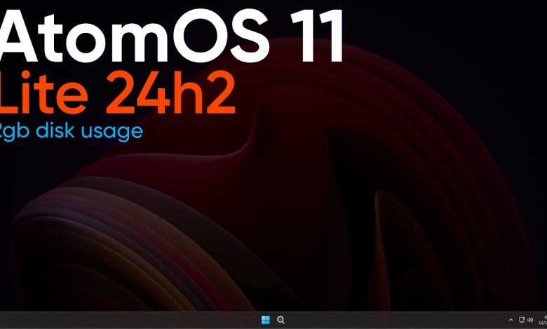 AtomOS 11 Lite – Windows 11 24h2 with 2gb disk usage AtomOS 11 Lite – Windows 11 24h2 with 2gb disk usage