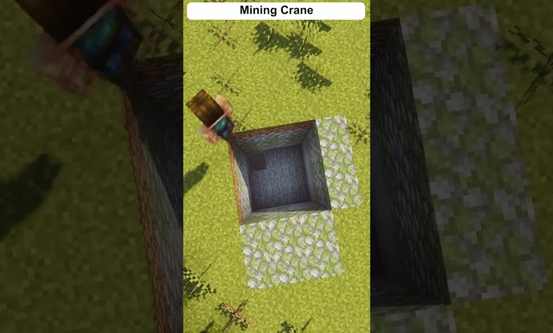 Minecraft Build:How to Build a Mining Crane in Minecraft #shorts Minecraft Build:How to Build a Mining Crane in Minecraft #shorts