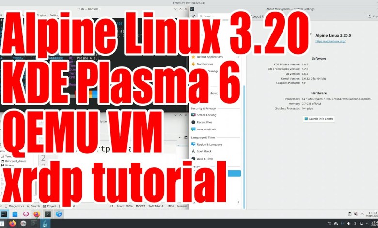 Install Alpine Linux 3.20 and KDE Plasma 6 in QEMU VM tutorial – June 2024 – 4b43deed Install Alpine Linux 3.20 and KDE Plasma 6 in QEMU VM tutorial – June 2024 – 4b43deed