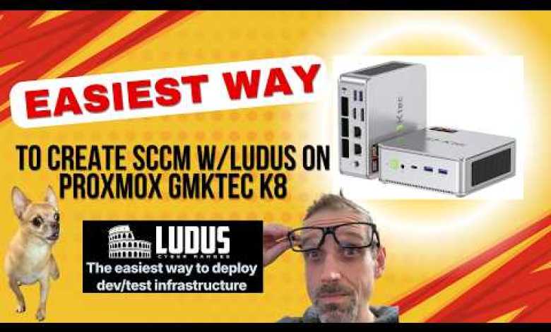 Installing SCCM on Proxmox with Ludus on a GMKTec K8 MiniPC Installing SCCM on Proxmox with Ludus on a GMKTec K8 MiniPC