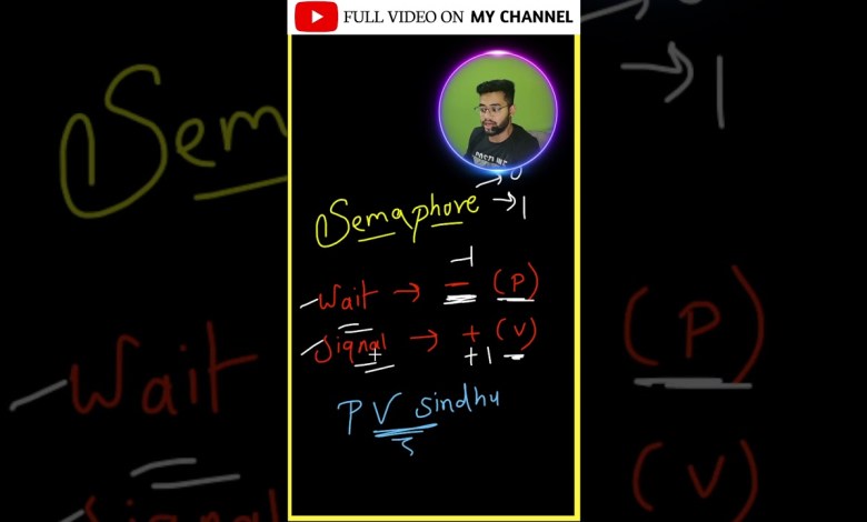 Semaphore in 1 Minute | easy explanation | #signal #wait #pv #gatepyq #counting #binary Semaphore in 1 Minute | easy explanation | #signal #wait #pv #gatepyq #counting #binary